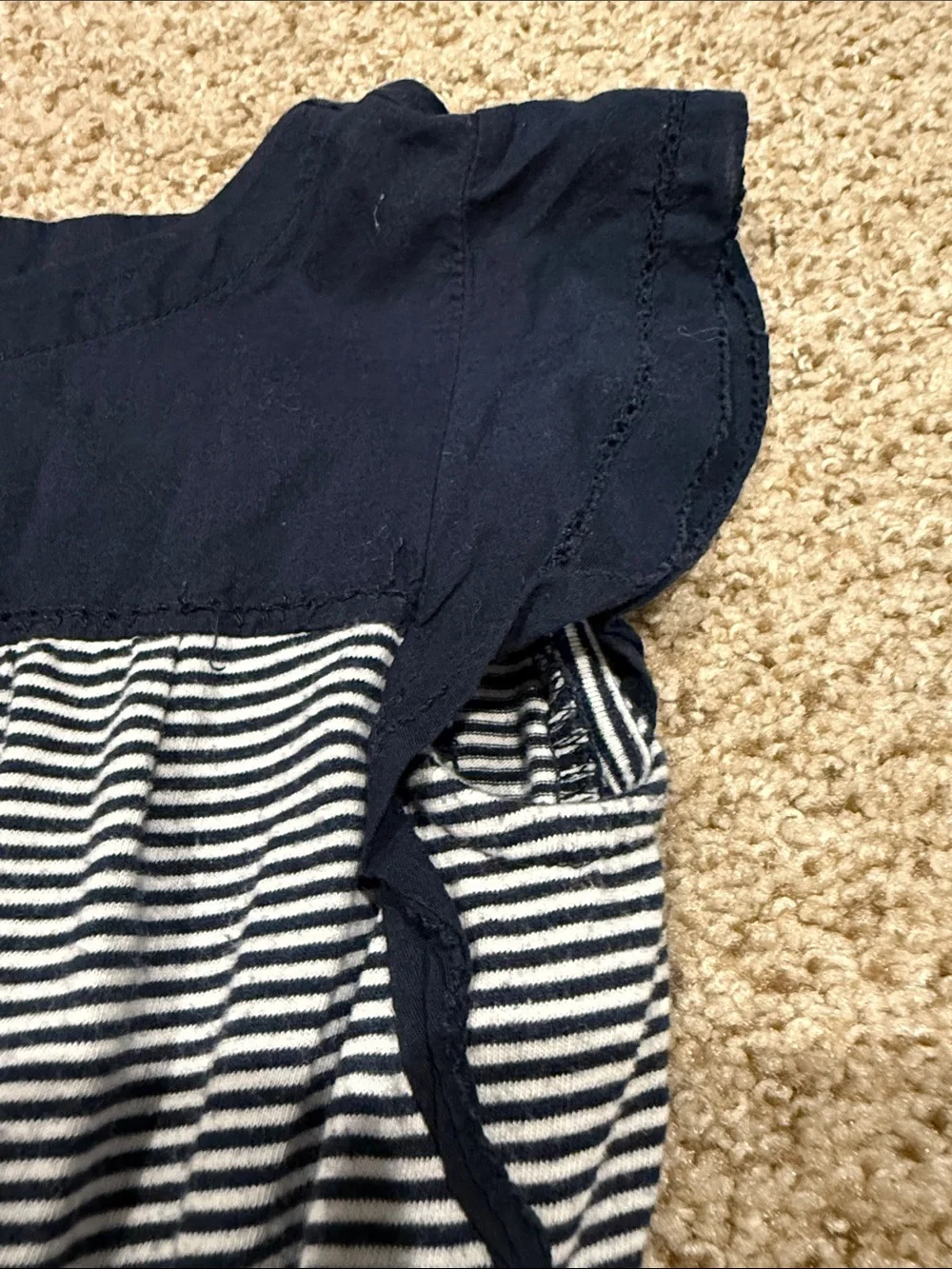GAP Navy and White Striped Girl's Casual Dress